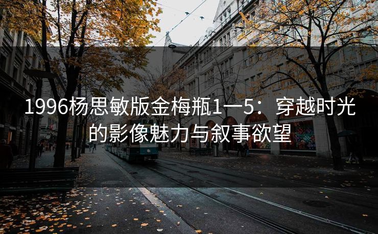 1996杨思敏版金梅瓶1一5:穿越时光的影像魅力与叙事欲望 1996杨思敏版金梅瓶1一5:穿越时光的影像魅力与叙事欲望